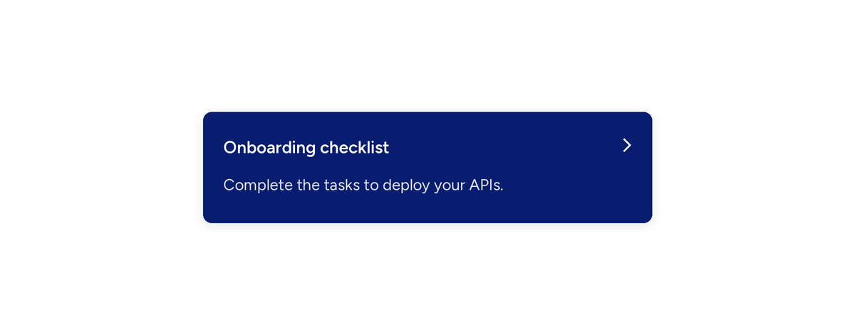 Animated onboarding widget showing the current step